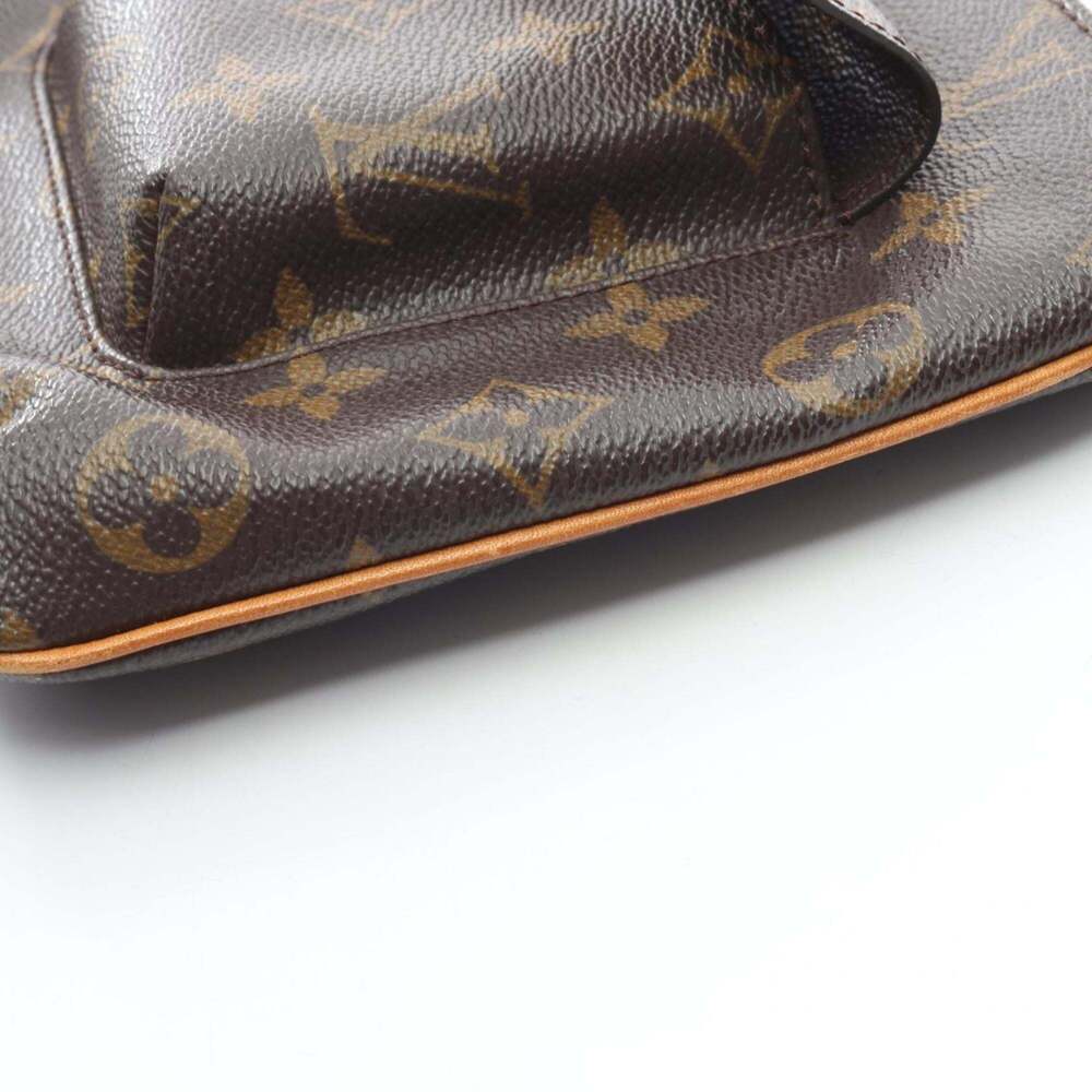 LOUIS VUITTON Authentic Brown Monogram Leather Pouch - Picture 9 of 12